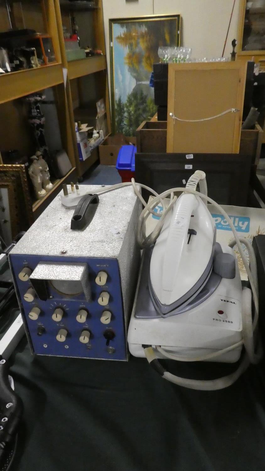 A Vintage Oscillator and a Tefal Steam Iron
