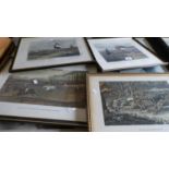 A Collection of Seven Various Sporting Prints to Include Shooting, Vale of Aylesbury Steeplechase