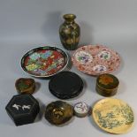 A Collection of Various Oriental Plates, American Limited Edition Romantic Poet Plate, Oriental