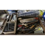 A Carpenters Tool Case Containing Vintage Tools. 71cm Wide