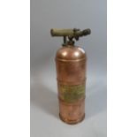 A Vintage Copper Garden Spray with Brass Label, 34cm High