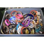 A Box Containing Various Costume Jewellery