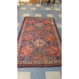 A Patterned Axminster Woollen Rug, 225x136cm