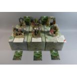 A Collection of Six Boxed Lilliput Lane Secret Garden Ornaments