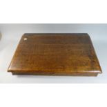 A 19th Century Oak Table Top Clerk's Slope with Hinged Lid to Fitted Interior, 64cm Wide