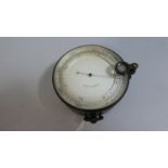 A 19th century Compensated Barometer and Altimeter in Brass Case with Rise and Fall Magnifying Glass