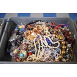A Box Containing Various Costume Jewellery