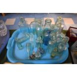 A Tray Containing Various Collectors Chemist Bottles