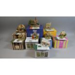 A Collection of Eight Various Lilliput Lane Cottage Ornaments, Collectors Club Figures Etc