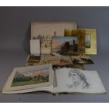A Collection of Various Water Colour Sketches, Sketch Books Etc