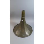 A Vintage Brass Gramophone Horn, 39cm High