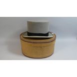 A Linney Grey Top Hat in Original Cardboard Box, Inscribed 7 1/4