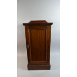 An Edwardian Mahogany Galleried Bedside Cabinet, 39.5cm Wide