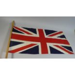 A Cloth Union Jack Flag, 85cm Long