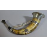 A Silver Plate Mounted Hunting Horn