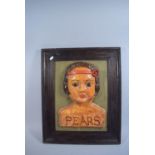 A Framed Reproduction Pears Advertising Sign, 56cm High