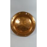 A Wall Hanging Copper Charger, 53cm Diameter