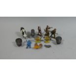 A Collection of Vintage Britains WWI Army Figures, Farm Yard Animals Etc