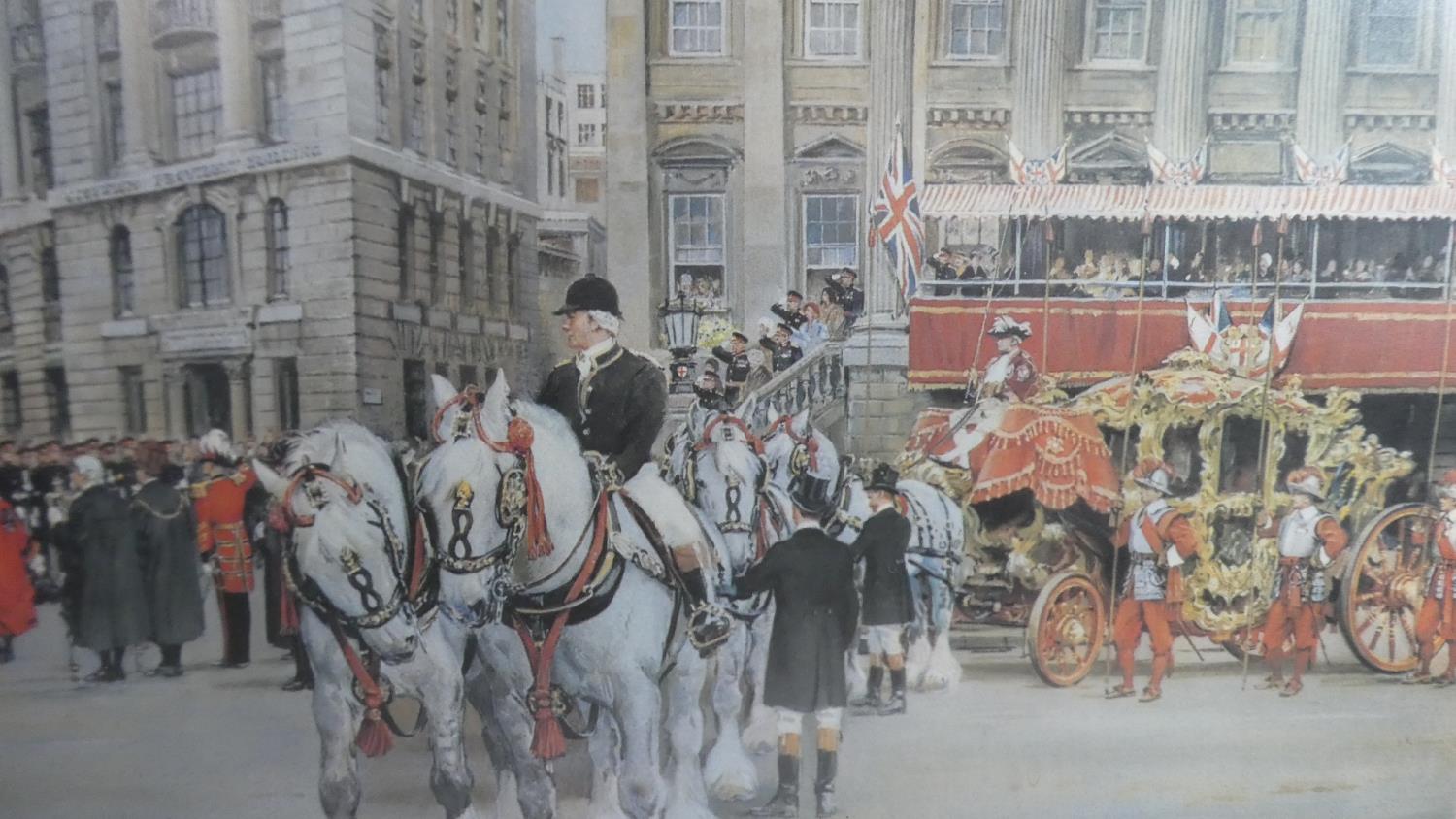 A Framed Limited Edition Print, the RAOC Guard of Honour Lord Mayor's Procession 1981, no.8/300 - Image 3 of 3