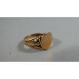 A 9ct Gold Gents Signet Ring, 6.1gms