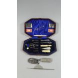 A Cased Manicure Set/Necessaire