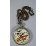 A Vintage c.1937 Mickey Mouse Pocket Watch by Ingersoll, Fingers Detached