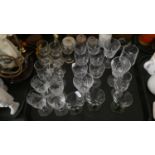 A Collection of Various Sherry and Port Glasses