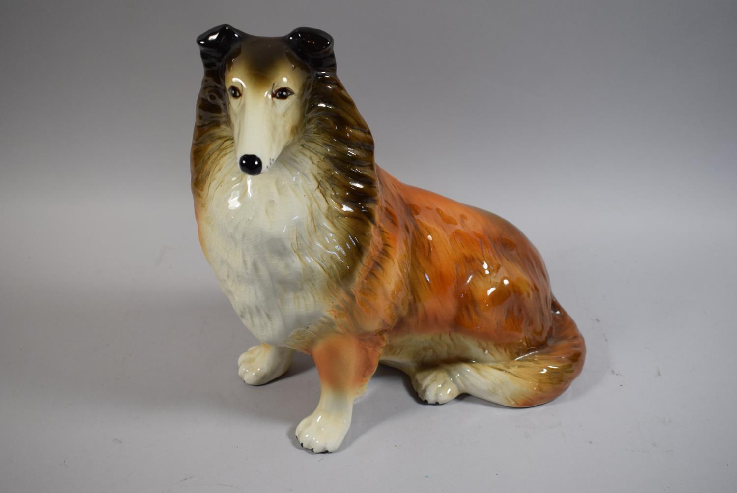 A Collection of Three Dog Ornaments to Include Beswick Basset Hound, Sylvac Terrier and Capstone - Image 2 of 4