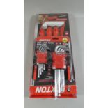 A Nine Piece Screwdriver Set and Hex Key Set, Plus VAT