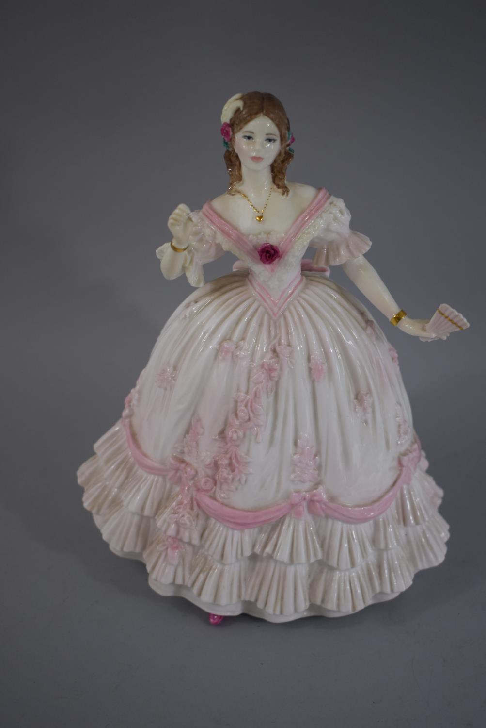 A Royal Worcester Limited Edition Figure, The Masquerade Begins, with Certificate (Thumb is - Image 2 of 2