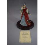 A Royal Doulton Anne Boleyn, on Wooden Plinth Limited Edition with Certificate