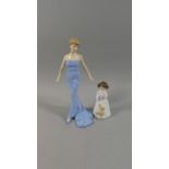 A Royal Doulton Diana Princess of Wales Together with a Small Royal Doulton Daddy's Girl