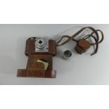 A Vintage Pigeon 35mm Camera, Together with Tele Hagon Hard Coated Additional Lens