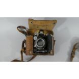 A 1936 Zeiss Ikon Super Ikonta Camera with Teslar Lens and Original Case