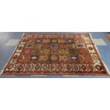 A Persian Hand Made Bakhtiari Rug, 203cm x 148cm