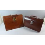 A Leather Music Satchel and a Brief Case