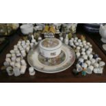 A Tray Containing Villeroy and Boch Child's Lidded Circular Box and Matching Plate, Collection of