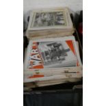 A Box Containing a Complete set of 255 War Illustrated Magazines inc No.1 with map