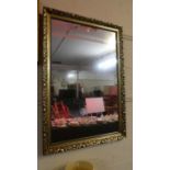 A Large Gilt Framed Wall Mirror, 85cm High