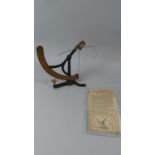 A Set of Brass Mounted Yarn and Cloth Scales with Instruction Leaflet by John Nesbitt Ltd,