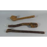 Three 'Hedgerow' Wooden Shillelaghs