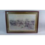 A Framed Royal Artillery Print After Terence Cuneo, 56cm Wide