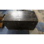 A Wooden Storage Box Inscribed Sgt. F S Hart, RAF, 92cm Wide