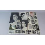 A Collection of Tommy Steele Cards, Buddy Holly Photographs etc