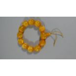 A Vintage Amber Style Bracelet
