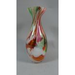 A Decorated Glass Vase, 25cm High