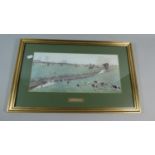 A Framed Hunting Print, The Meynell Hunt, Away from Ash Gorse, Sutton, 40cm Wide