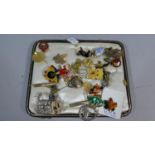 A Collection of Various Enamelled and Other Badges, Tiepins Etc