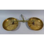 A Pair of 19th Century Brass Pan Scales Inscribed Arslan no.25399 to Weigh 2kg