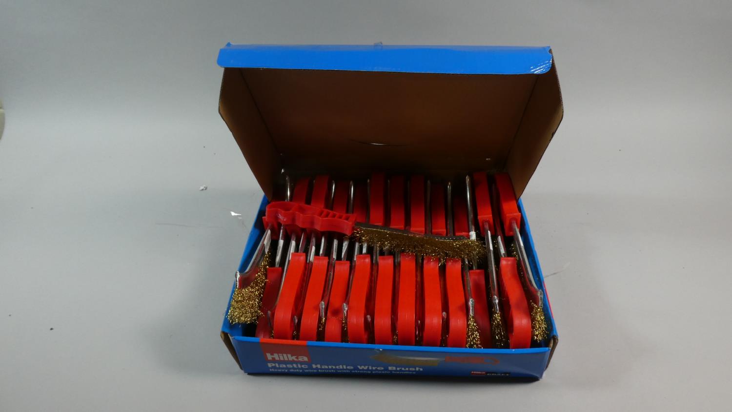 A Box Containing 24 Hilka Wire Brushes, Plus VAT - Image 2 of 2